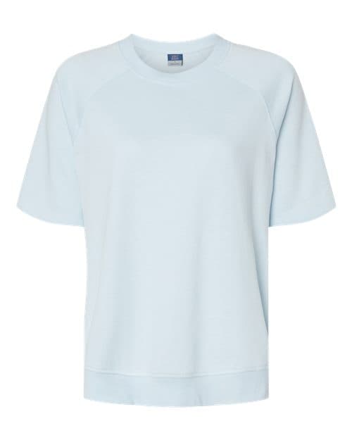 Women's French Terry Short Sleeve Crewneck Sweatshirt