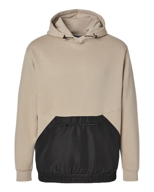 Unisex Mixed Media Hooded Sweatshirt