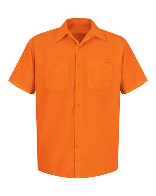 Men's Enhanced Visibility Short Sleeve Work Shirt