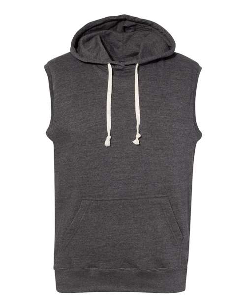 Men's Triblend Sleeveless Hooded Sweatshirt