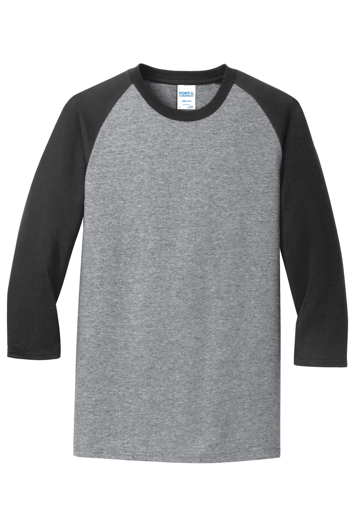 Port & Co Core Blend 3/4-Sleeve Raglan Tee
