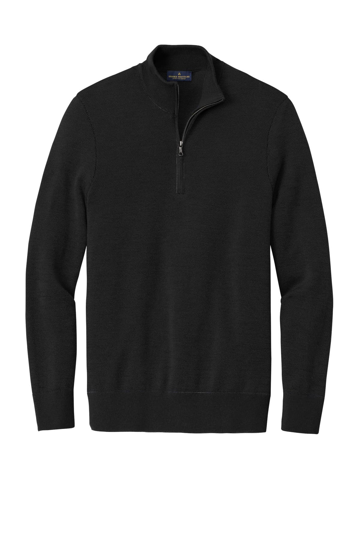 Brooks Brothers Washable Merino Birdseye 1/4-Zip Sweater