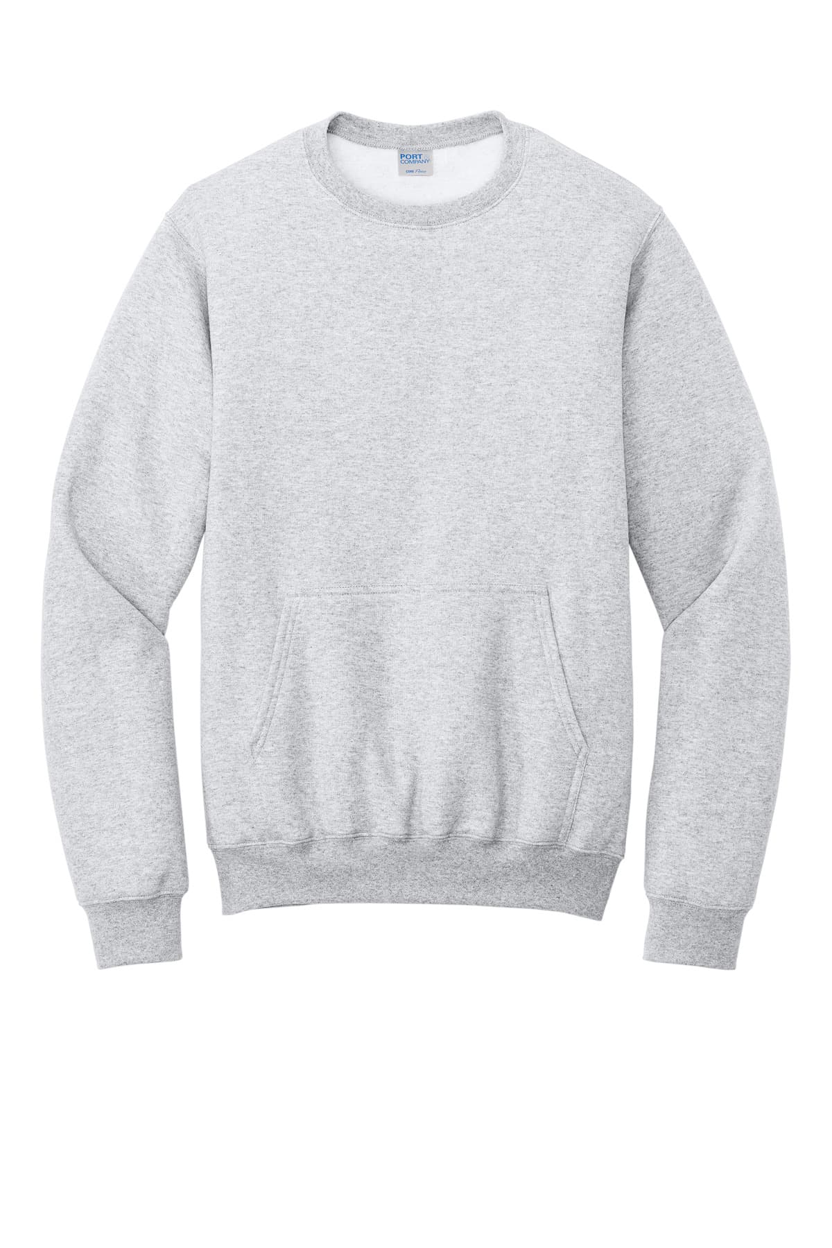Port & Co Core Fleece Crewneck Pocket Sweatshirt